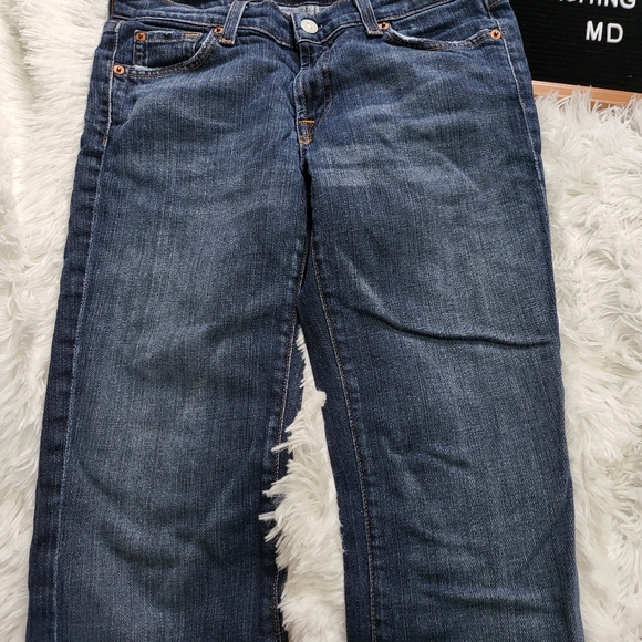 7 For All Mankind by Jerome Dahan Boot Cut Jeans in Dark Wash Size 27 - Picture 9 of 13